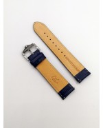 Blue leather watch strap