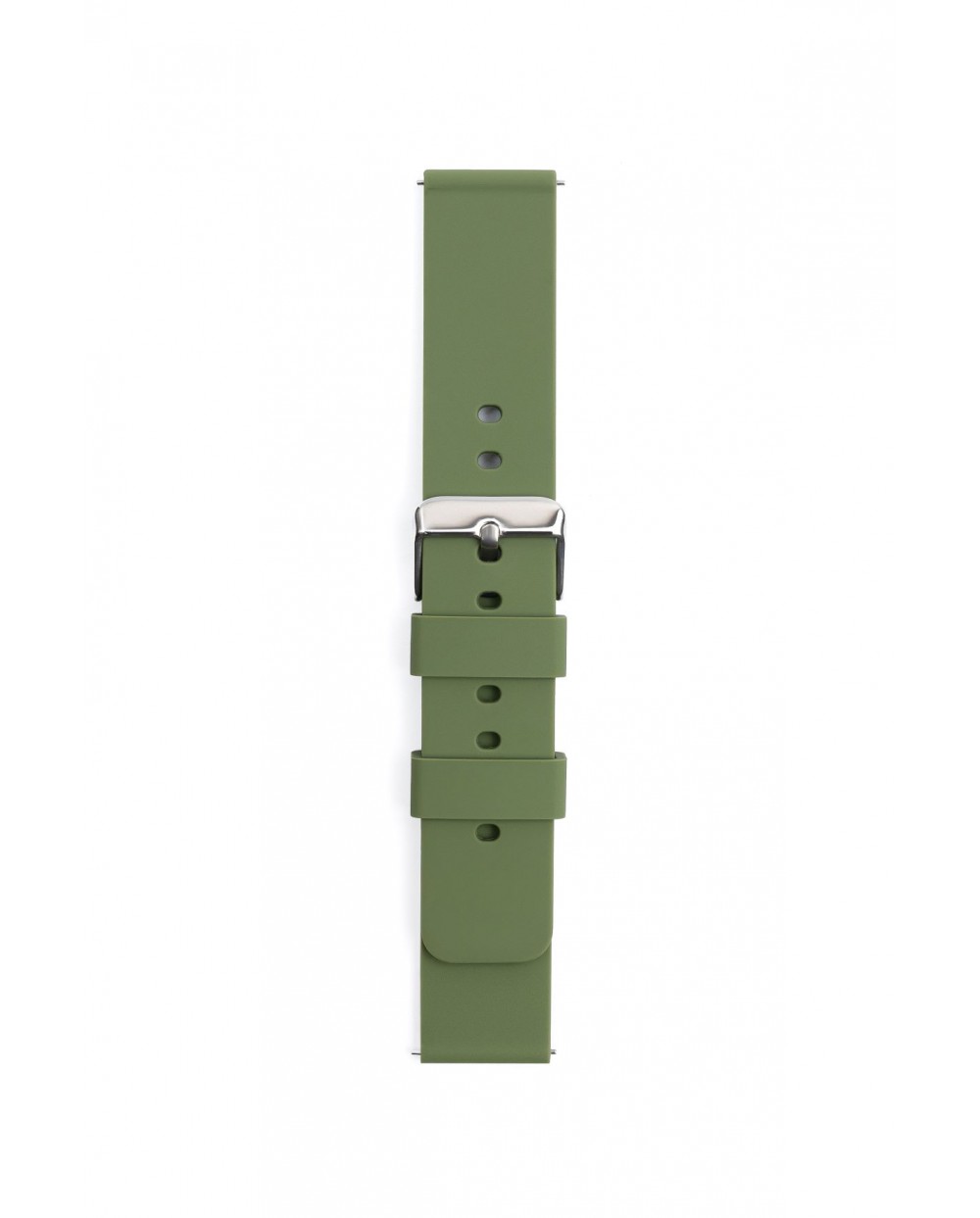 Khaki color silicone straps for watches 20 mm