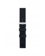 Black color silicone straps for watches 20 mm