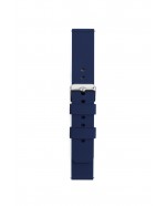 Blue silicone strap 20 mm for watches