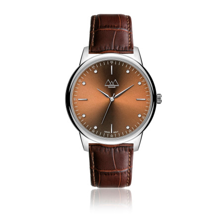 Coffee brown watch unisex