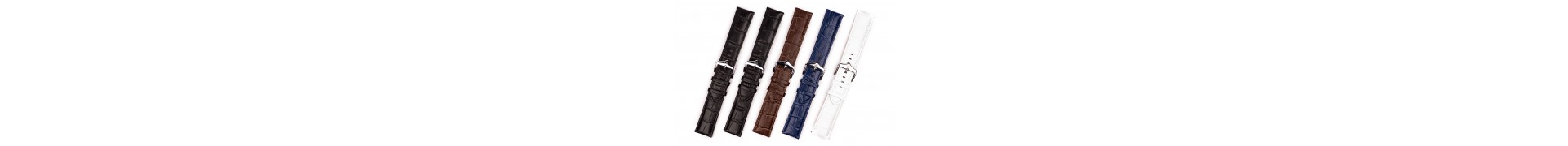 Straps for wristwatches. Handmade from genuine Italian leather .